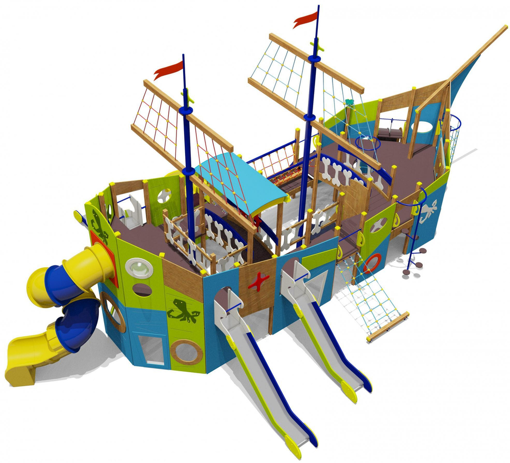 Игровой комплекс Летучий Голландец 07111 для детей 6-12 лет для уличной площадки