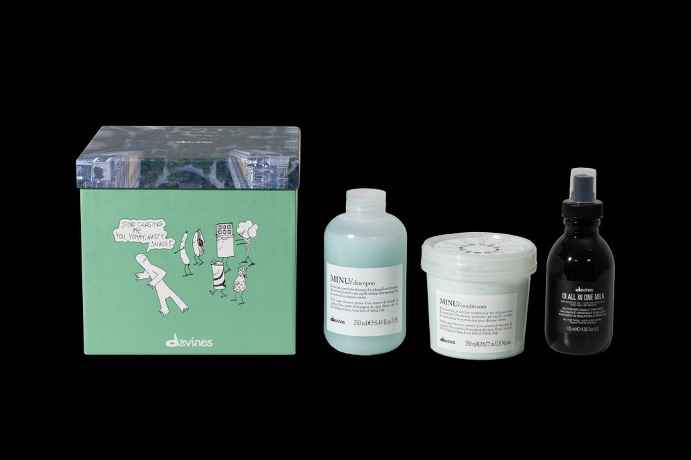 DAVINES НАБОР MINU/ДЛЯ ПОДДЕРЖАНИЯ ЦВЕТА ВОЛОС