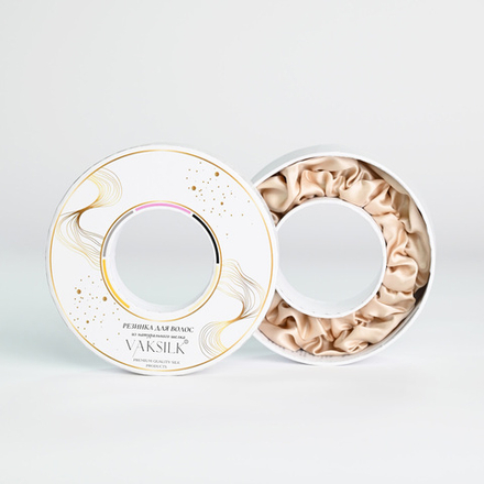 Резинка для волос "FLOWER" шампань