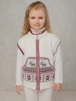 Жилетка вязаная на молнии