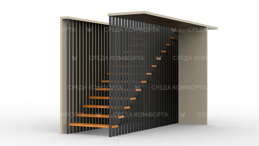 Деревянная лестница LSTN0039