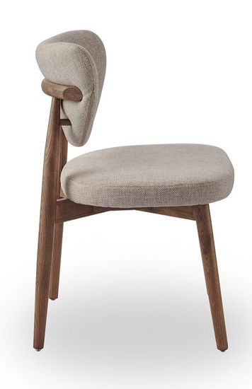 Стул TS-3 / бежевый /цвет орех/ массив ясеня