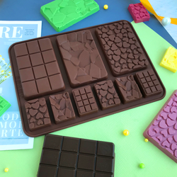 Форма силиконовая для шоколада «Плитка супер микс 9 в 1»