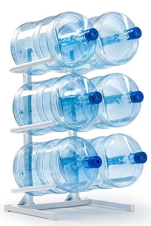 Подставка для 6-ти бутылей белая РОССИЯ