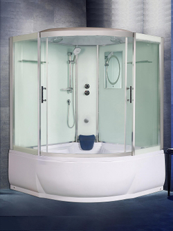 Душевая кабина WeltWasser (ВельтВассер) Emmer 15055-2, с высоким поддоном, 150x150x217