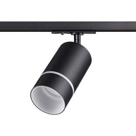 370777 PORT NT21 250 черный Светильник трековый однофазный трехжильный IP20 GU10 9W 235V ELINA