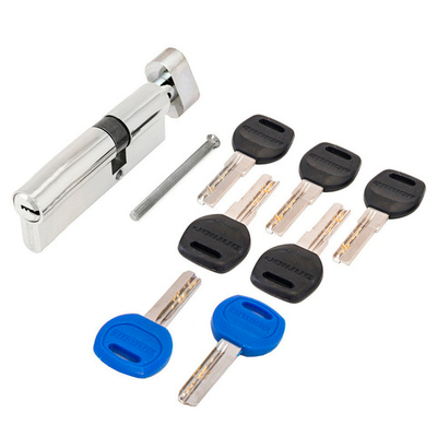 Цилиндр Аллюр DL-02  90 (30вх10х50) CP хром перф. кл/верт, перф. с перекод