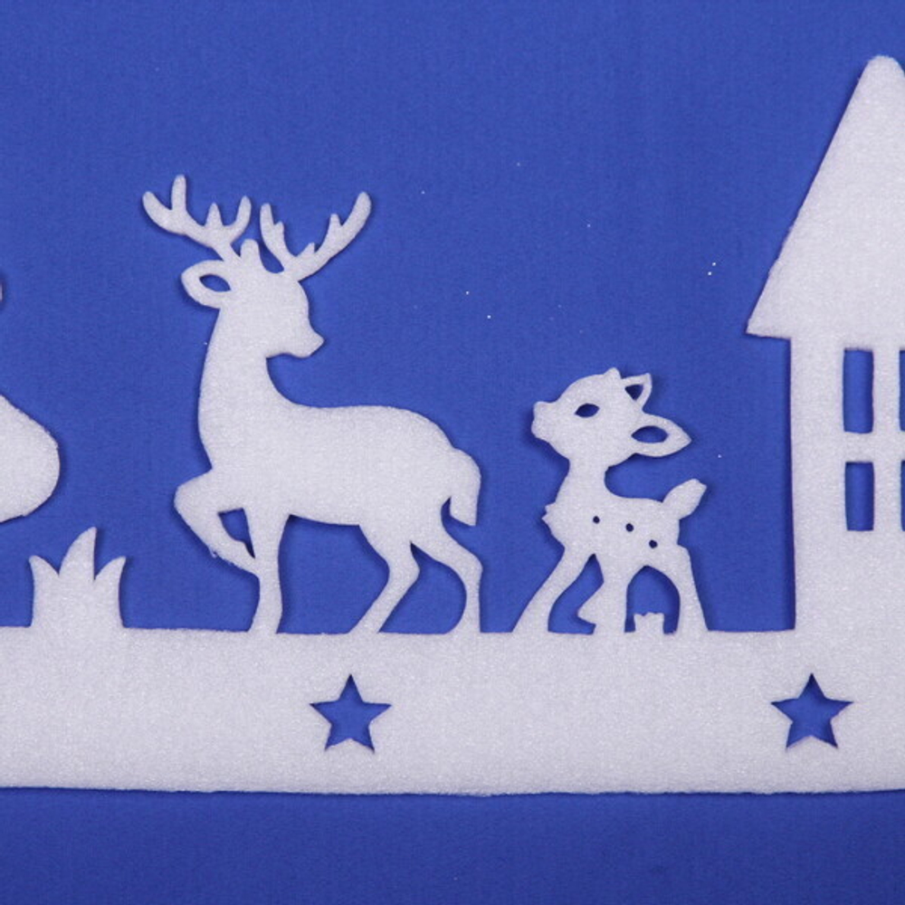 Украшение новогоднее «Зимний город» 64*25 см