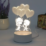 Светильник ночник «3D-Предложение» на пластиковой подставке, с включателем USB