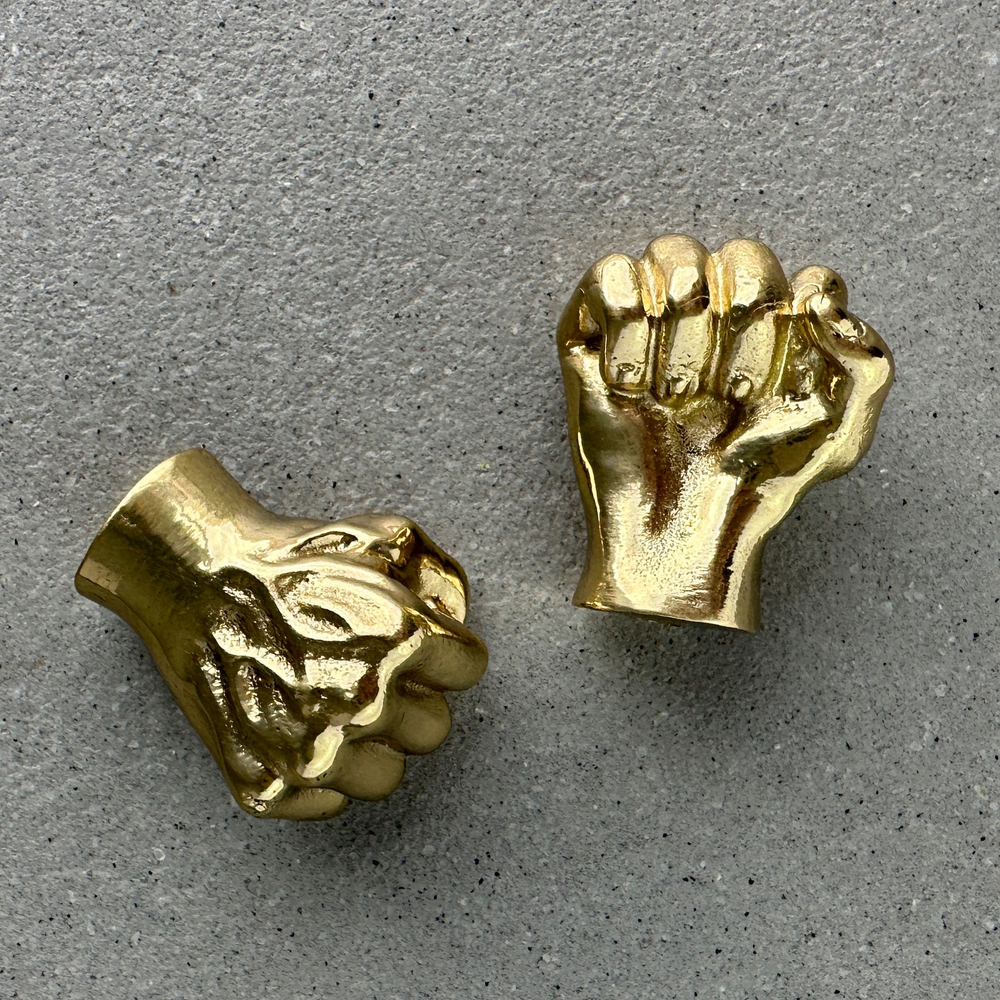 Ручка-кнопка MOS004 brass