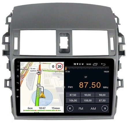 Магнитола для Toyota Corolla E150 2007-2013 - Parafar PF692FHD на Android 13, 8-ядер, 2Гб+32Гб, CarPlay, 4G SIM-слот