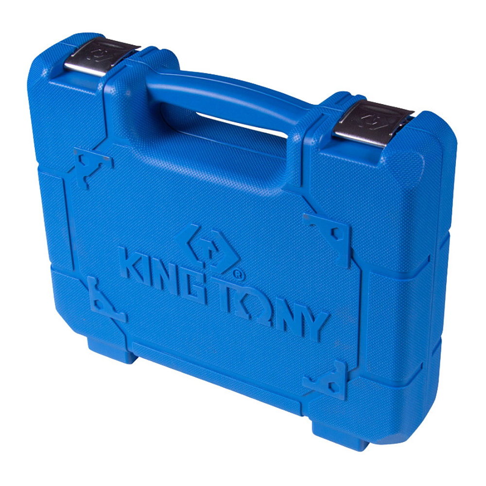 KING TONY (44802AMP) Гайковерт пневматический ударный 1/2", 678 Нм, с комплектом головок, 16 предметов