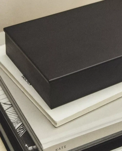 ZARA HOME МЕТАЛЛИЧЕСКАЯ ШКАТУЛКА ДЛЯ ДРАГОЦЕННОСТЕЙ, ЧЕРНЫЙ