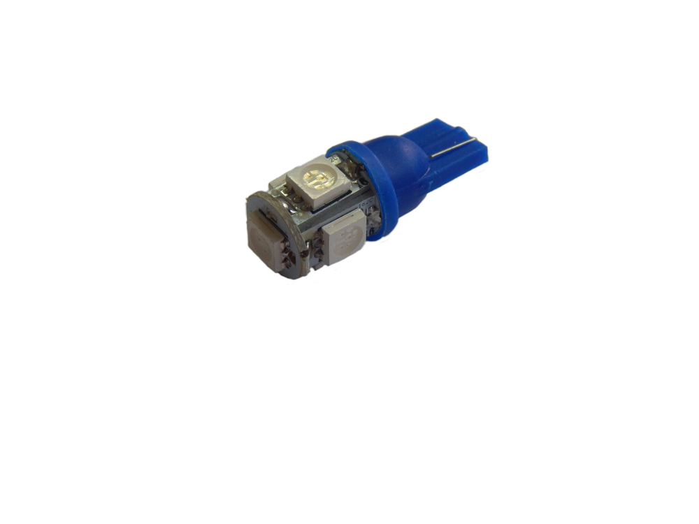Лампа светодиодная T10 SMD 5 12V BLUE 41161 лампа 41161