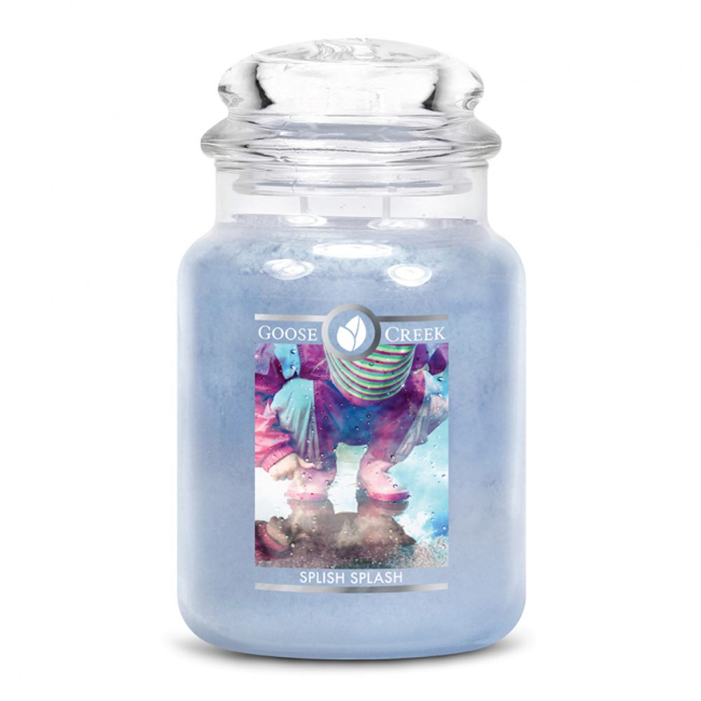 Ароматическая свеча в большой банке 680г Goose Greek Splish Splash - Буль-Буль