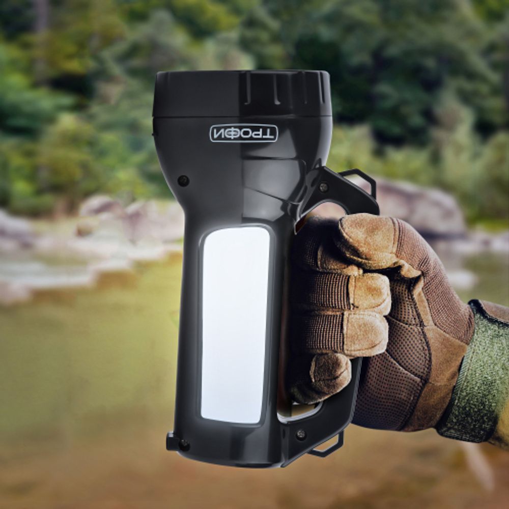 Светодиодный фонарь Трофи PA-504 прожекторный аккумуляторный со встроенным светильником | Прожекторные фонари