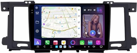 Магнитола Nissan Patrol Y62, Infiniti QX56/QX80 2010-2019 (поддержка Bose, 360 и мониторов, рамка тип 1) - FarCar XXL3261M+RZ монитор 9.5" 2K QLED на Android 13, TS20, 8+256Гб, CarPlay, 4G SIM-слот