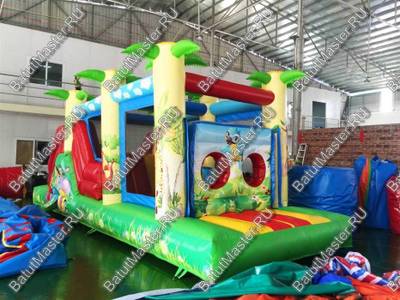 Надувной батут "Джунгли" 8*3*3 м