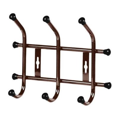 Вешалка настенная 3 крючка, медный антик