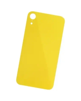 Задняя крышка для iPhone Xr (A2105) Желтый (стекло, широкий вырез под камеру, логотип)
