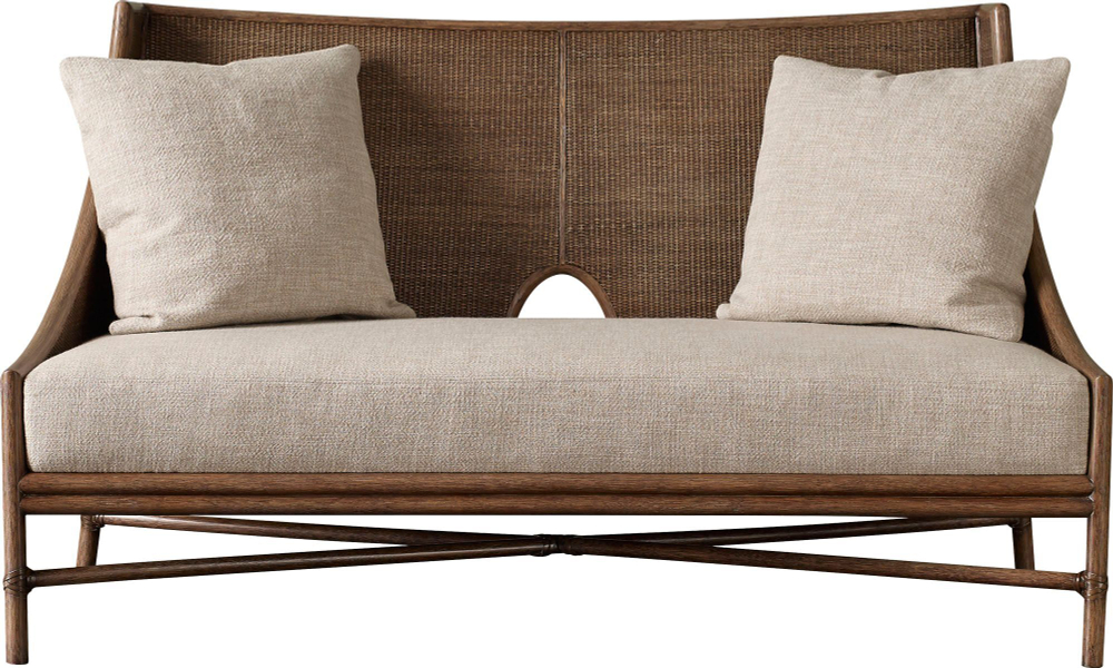 Диван McGuire Open Oval Caned Banquette