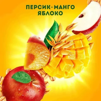 Смузи Манго-Персик-Яблоко J7 Полезный Перекус со злаками 0,3л