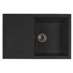 Мойка ML-GMS107 СТАНДАРТ с крылом, черный (308), 770*493*190мм