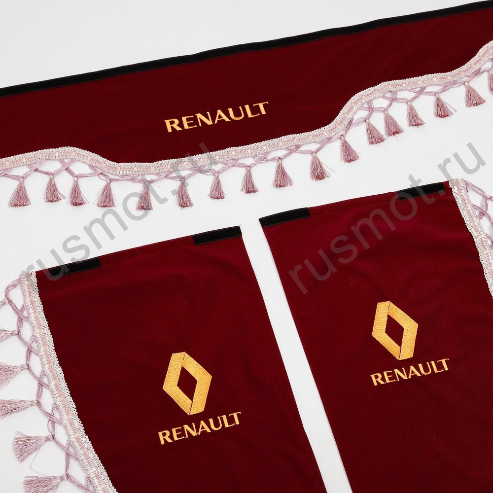 Ламбрекены аликанте вышивка Renault