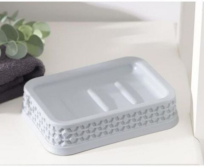 Мыльница Oslo пластик, серый шторм PT1346СШ Plast team