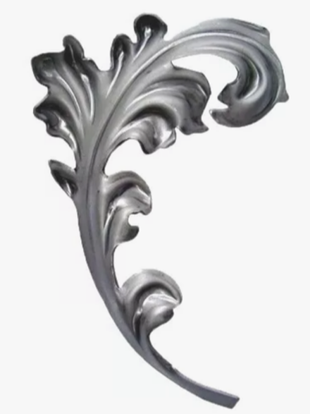 Кованый лист, Левосторонний 235х137мм парный