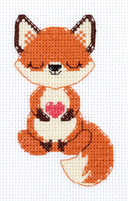 "Klart" набор для вышивания12-069 "Влюблённый лисёнок"