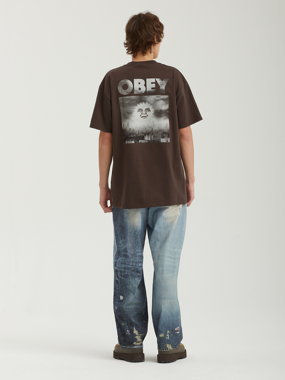 Мужская Футболка Obey Smog City