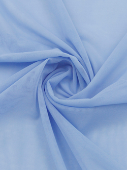 Сетка эластичная голубая метражом