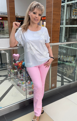 Австрийские  брюки в розовом цвете