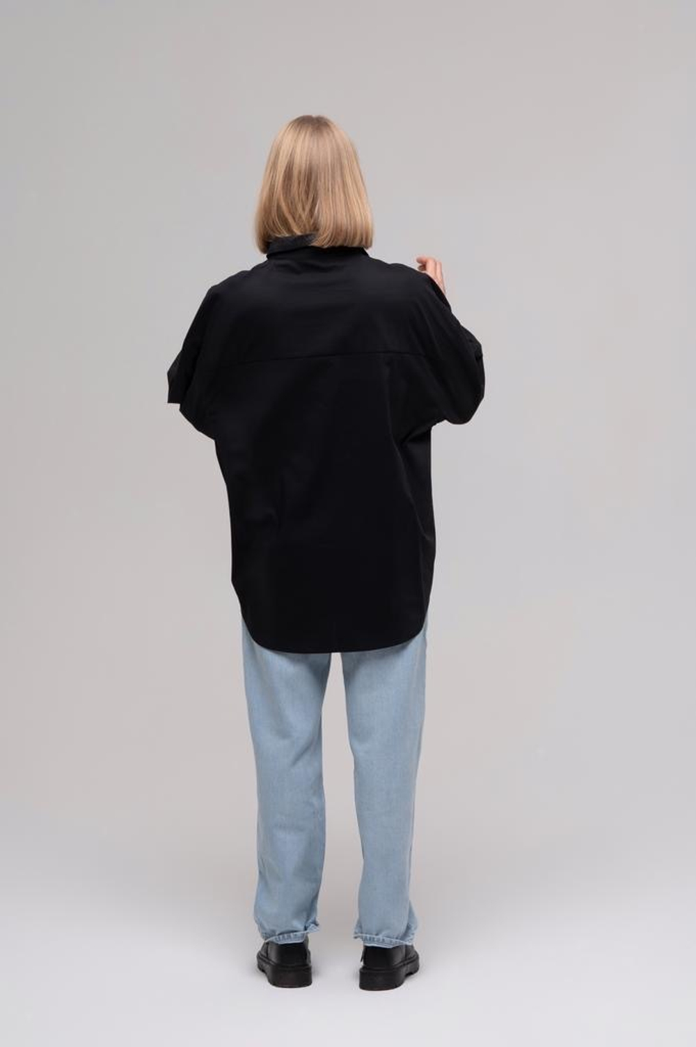 Рубашка oversize, Черный