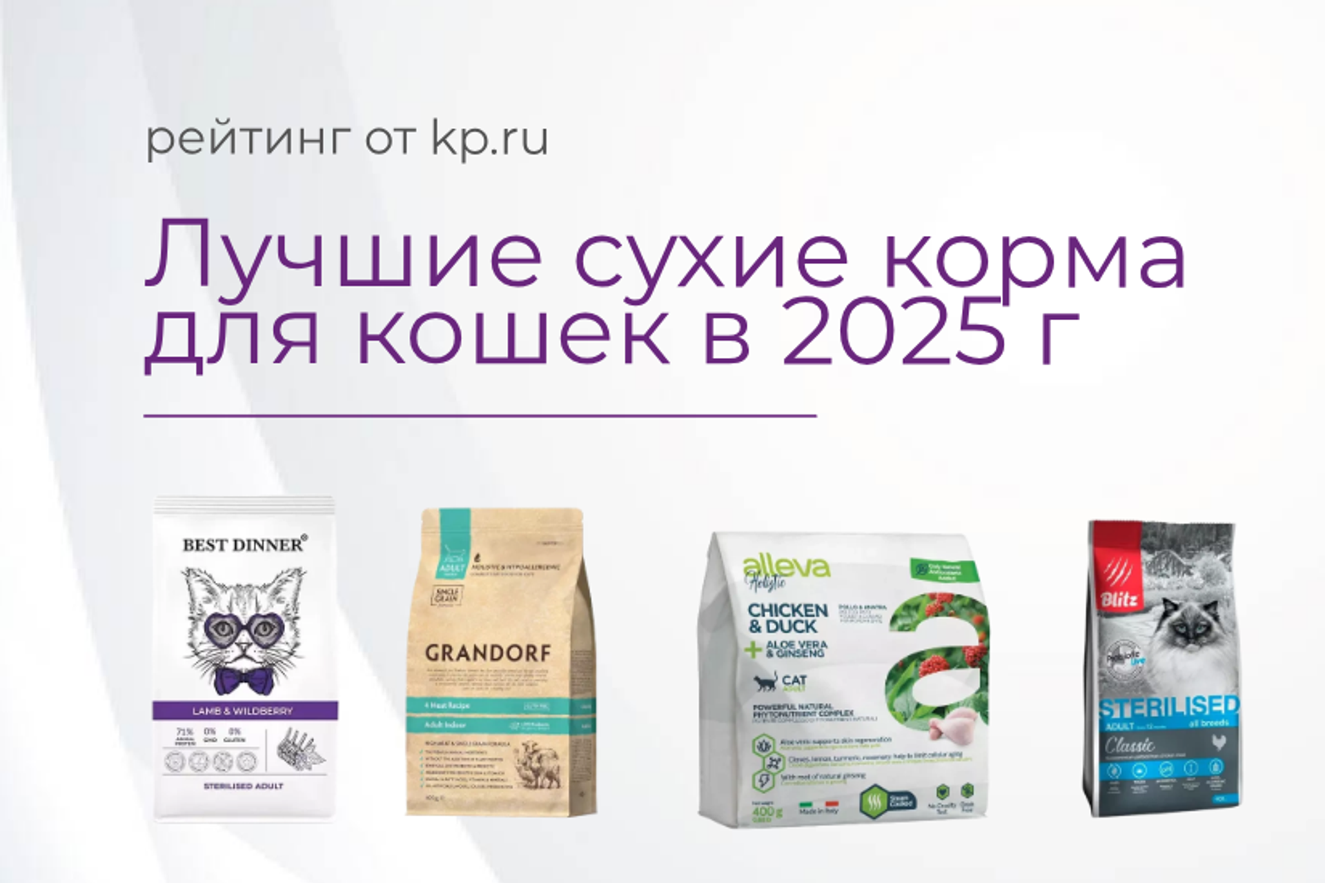 Лучшие сухие корма для кошек 2025: обзор и советы по выбору