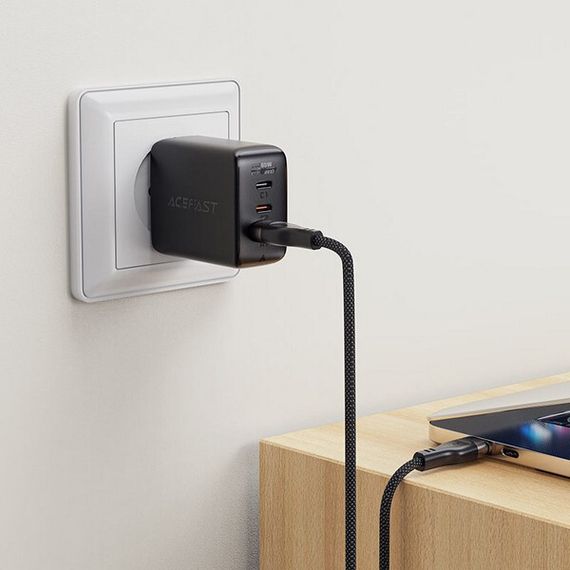 Кабель AceFast C11-04 USB-A - USB-C Magnetic Charging Data Cable 1.2 м (AF-C11-04-BK) Black