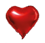 Шар воздушный «Сердце», красный 45 см. Гелий
