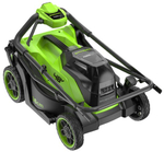 Газонокосилка аккумуляторная GREENWORKS 2520707UD 2x24V, 36 см, бесщеточная, c 2хАКБ 4 Ач и ЗУ