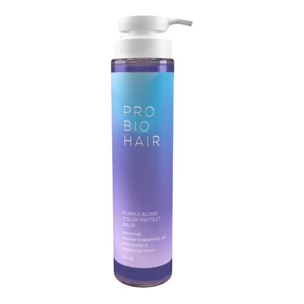 PRO BIO HAIR PURPLE BLOND COLOR PROTECT BALM Оттеночный бальзам-кондиционер для осветленных и окрашенных волос, 350 мл (Lavrana)