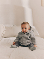 Флисовая куртка с капюшоном для малышей Next B50-980, Серый