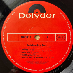 Винтажная виниловая пластинка LP Bee Gees Trafalgar (Japan 1972) (No Obi) Remembering