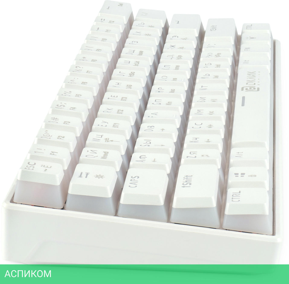 Клавиатура Oklick K763W белый (1920562)