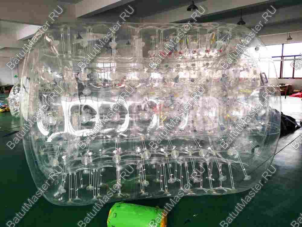 Аттракцион Водный роллер (Гидророллер) «Прозрачный» ТПУ, 2.5*2*2 м