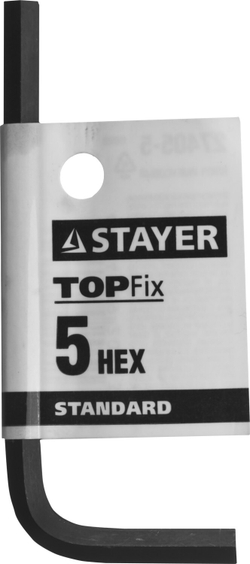 STAYER STANDARD, 5 мм, имбусовый ключ (27405-5)