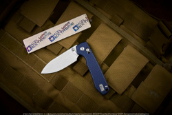 Нож Vosteed Raccoon CB сталь 14C28N Satin Cleaver рукоять Blue Micarta