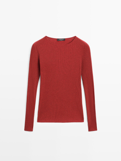 Massimo Dutti Футболка с длинным рукавом, красный