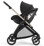 Коляска 3 в 1 Inglesina Electa System Quattro DRW 2025 с подставкой под люльку Upper Black