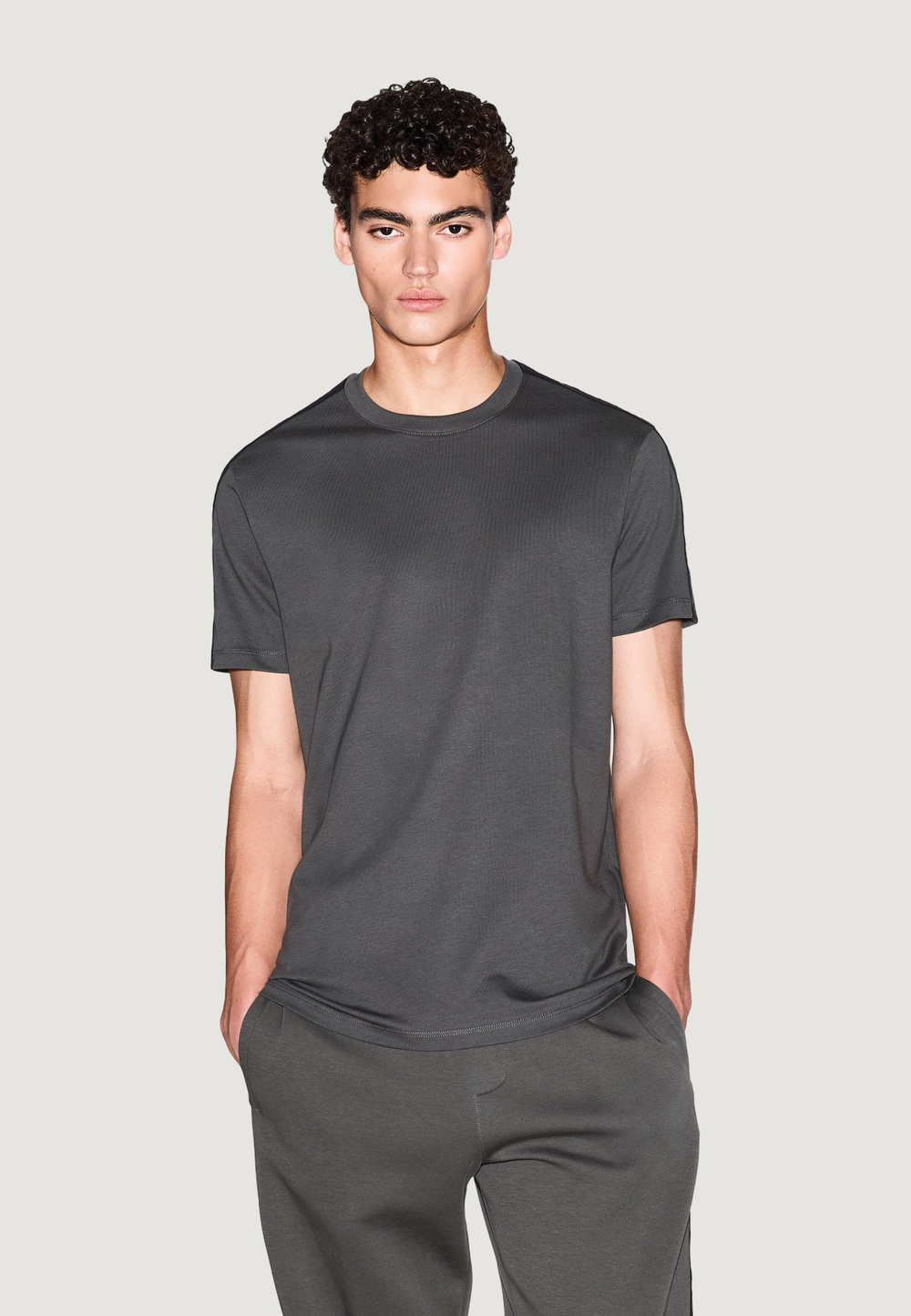 Armani Exchange Базовая футболка - Зелёный