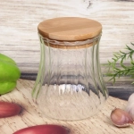 Банка для продуктов стеклянная 500мл «Bella cucina» с бамбуковой крышкой